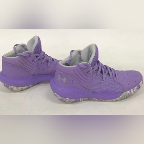 Under Armour Jet '21 GS 'Vivid Lilac' Unisex Sneakers Size 6.5Y Like New $120 - Picture 2 of 5